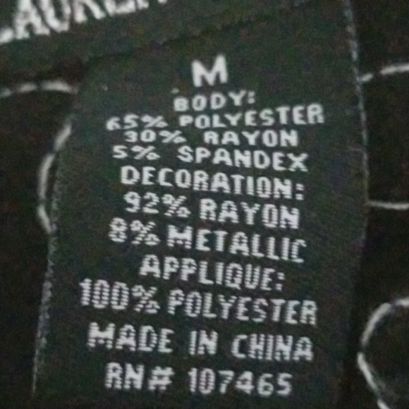 Lauren Michelle Size Medium statement blouse - Picture 3 of 3